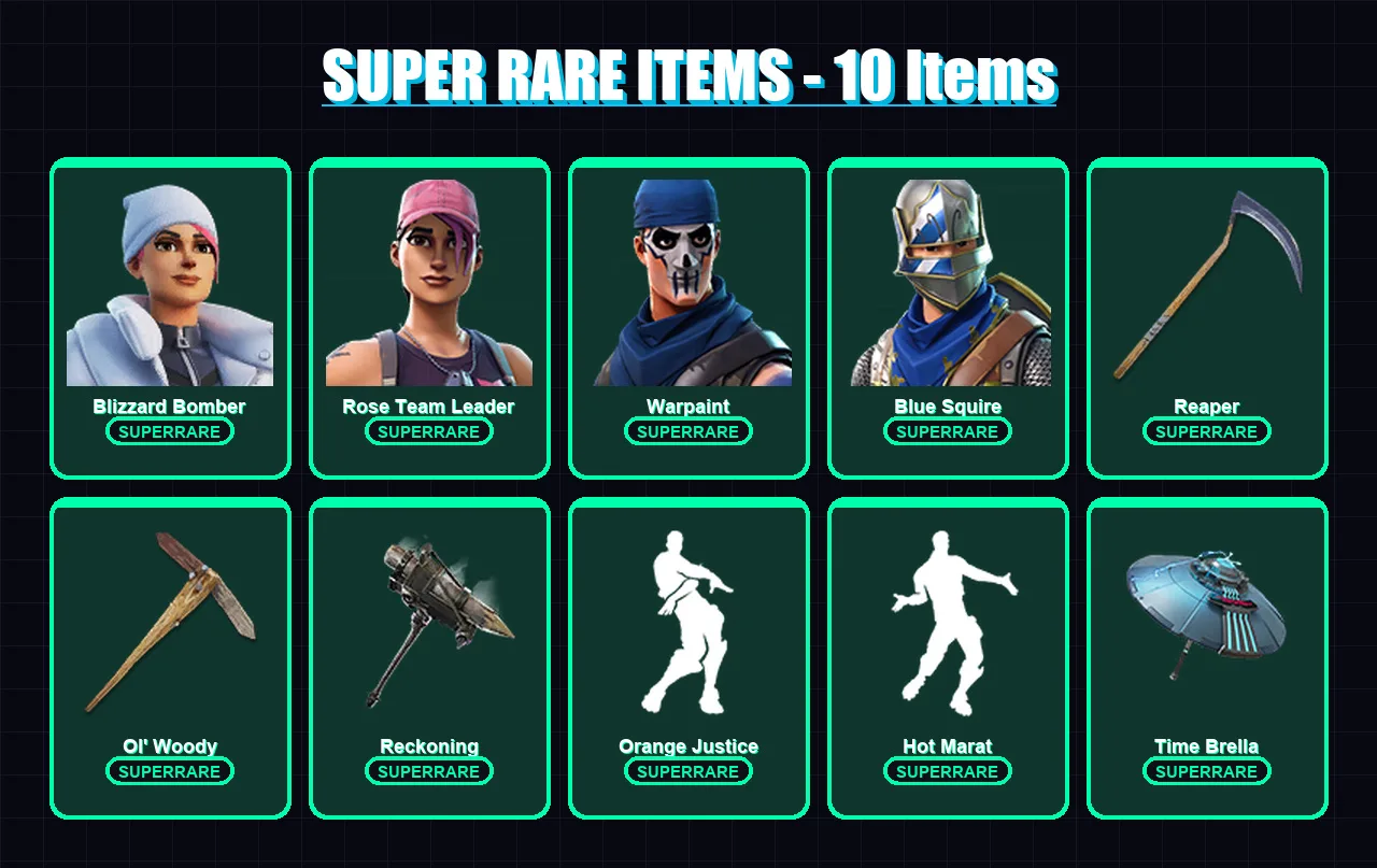 [PC] | Blizzard Bomber | Rose Team Leader | Warpaint | Blue Squire | Valeria | 157 skin | 181 pickaxe | 183 emote | 156 glider | Lv2478