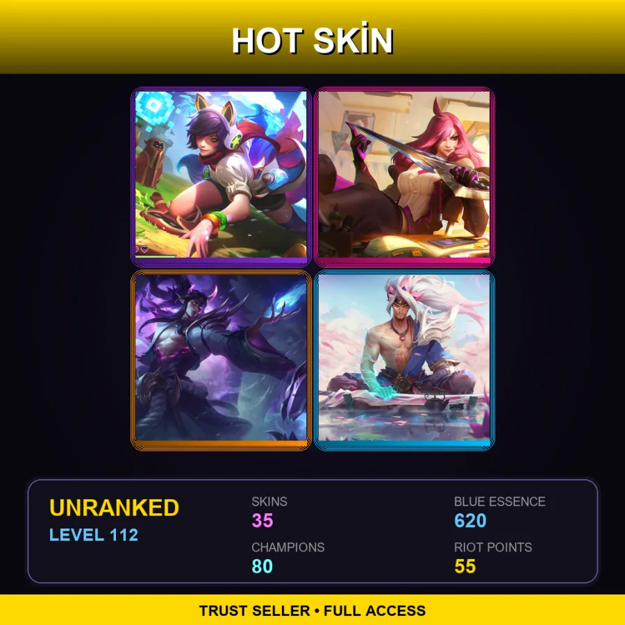 EUNE | Lv112 | Unranked | 35 Skin | 80 Champ