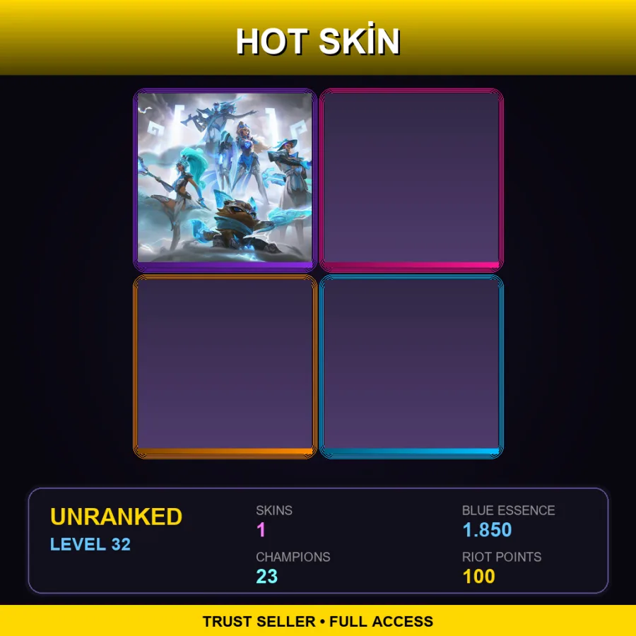TR | Lv32 | Unranked | 1 Skin | 23 Champ