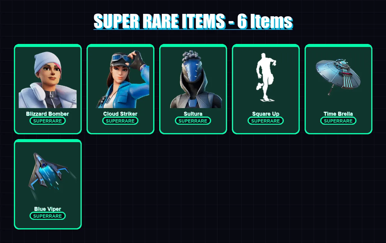 [PS4/PS5/XBOX/PC] | Blizzard Bomber | Cloud Striker | Sultura | Ronin | Frostbite | 23 skin | 40 pickaxe | 29 emote | 44 glider | Lv594