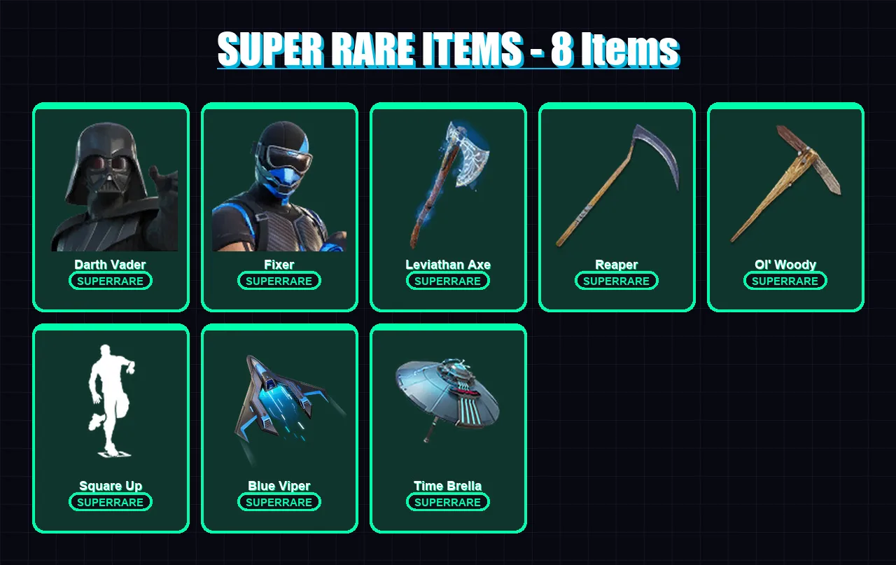 [PC/PSN] | Darth Vader | Fixer | The Foundation | Nezumi | Menace | 199 skin | 214 pickaxe | 156 emote | 134 glider | Lv2196