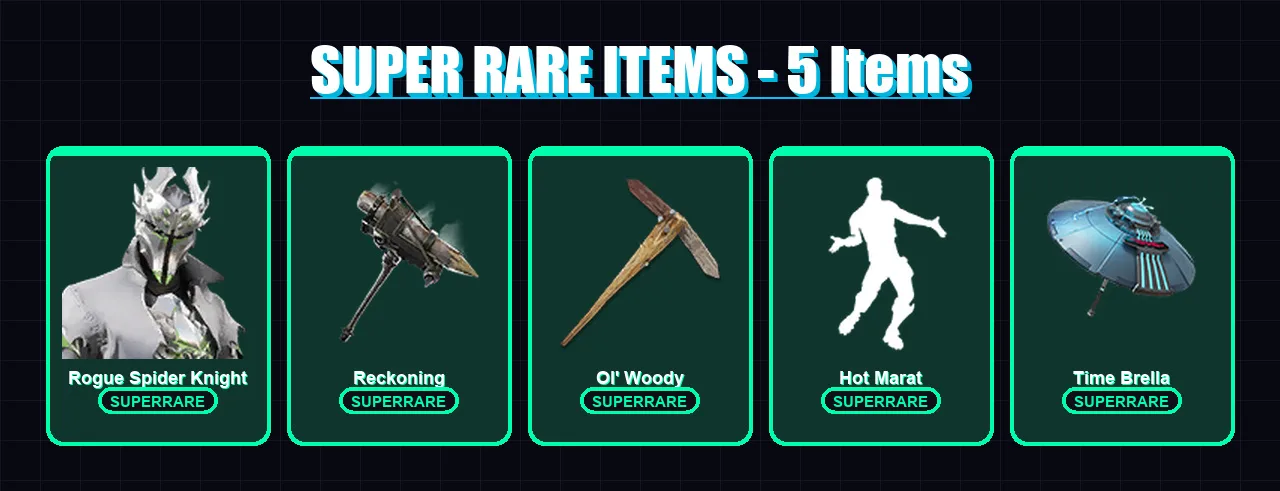 [SWITCH/PC] | Rogue Spider Knight | Deadpool | The Prisoner | Blackheart | The Foundation | 103 skin | 126 pickaxe | 130 emote | 113 glider | Lv1775