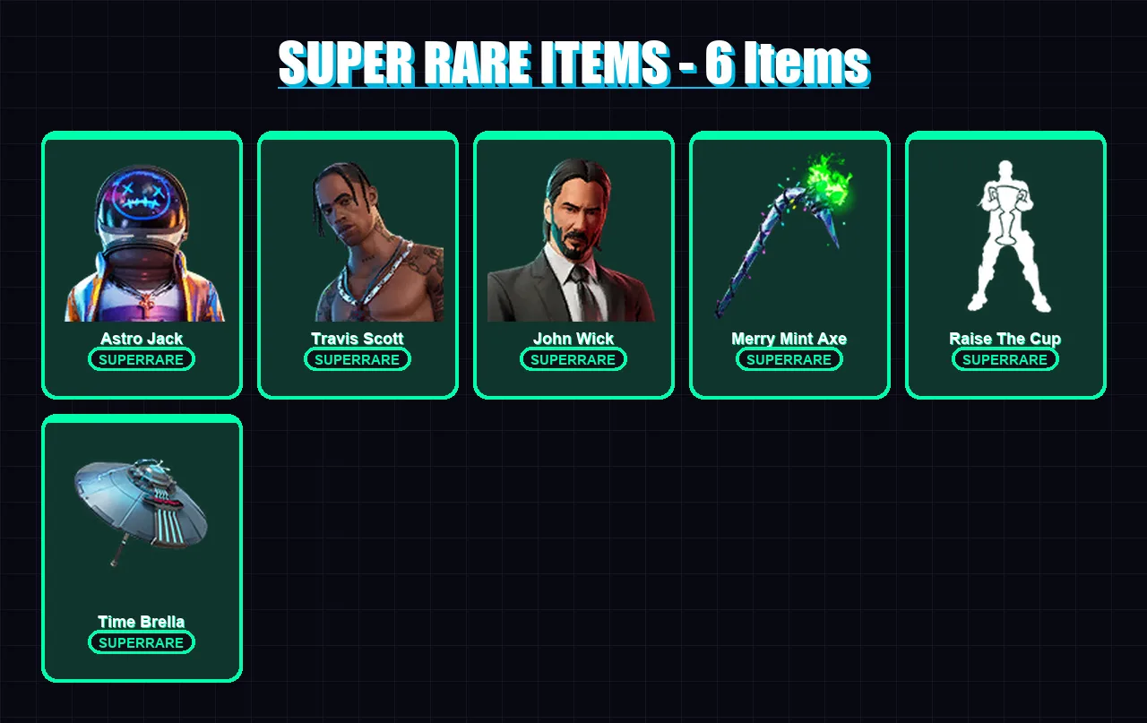 [SWITCH/XBOX/PSN/PC] | Astro Jack | Travis Scott | John Wick | 102 skin | Lv1508 — Fortnite account