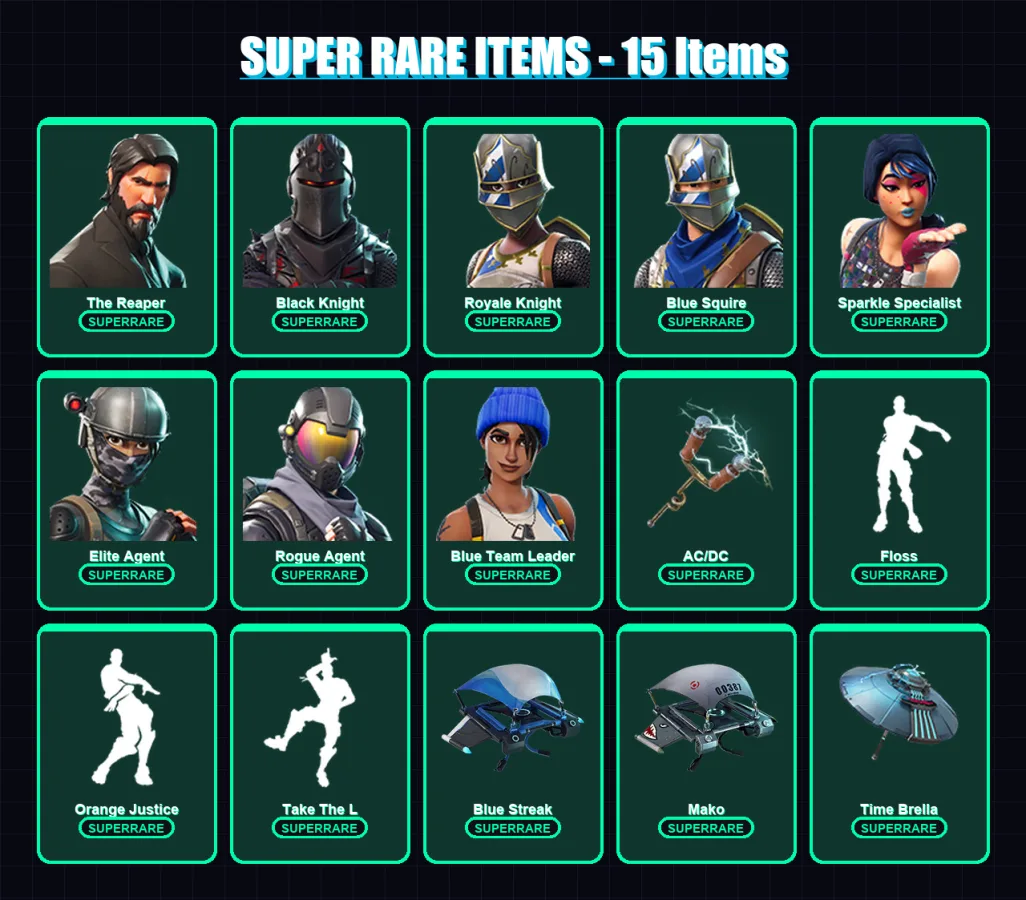 [PS4/PS5/XBOX/PC] | The Reaper | Black Knight | Royale Knight | 64 skin | Lv1453