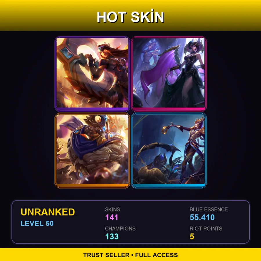 LAS | Victorious Sivir | Victorious Morgana | Victorious Maokai | Victorious Elise | 141 Skin | 133 Champ | Lv50