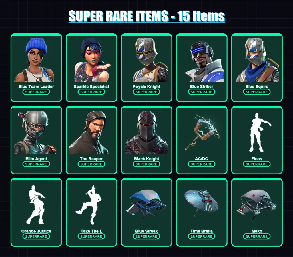 [PS4/PS5/XBOX/PC] | Blue Team Leader | Sparkle Specialist | Royale Knight | 41 skin | Lv1114