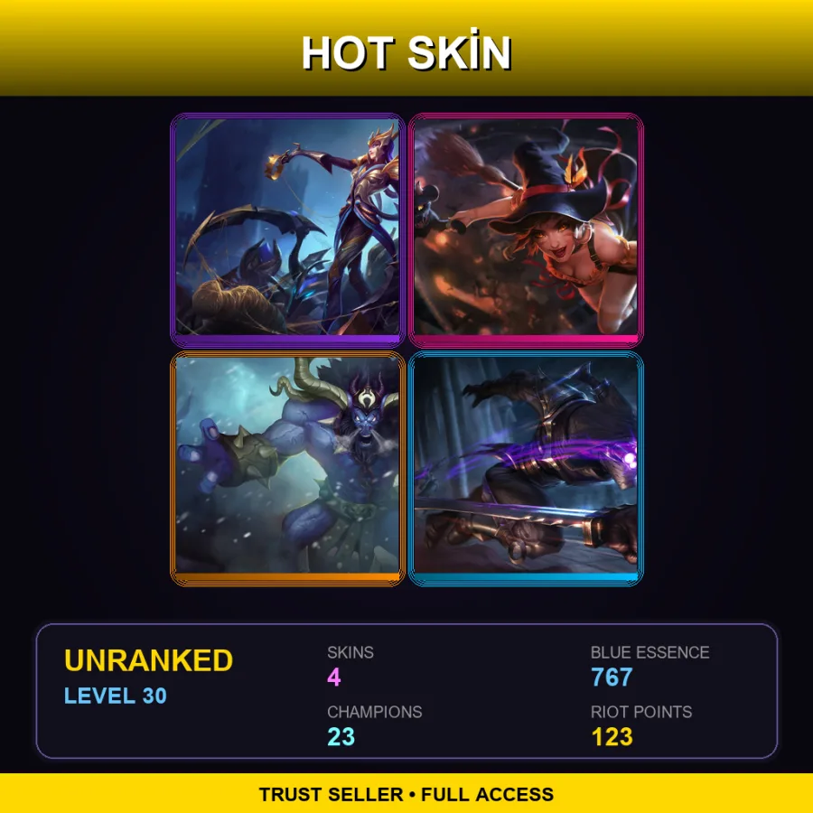 LAS | Lv30 | Unranked | 4 Skin | 23 Champ