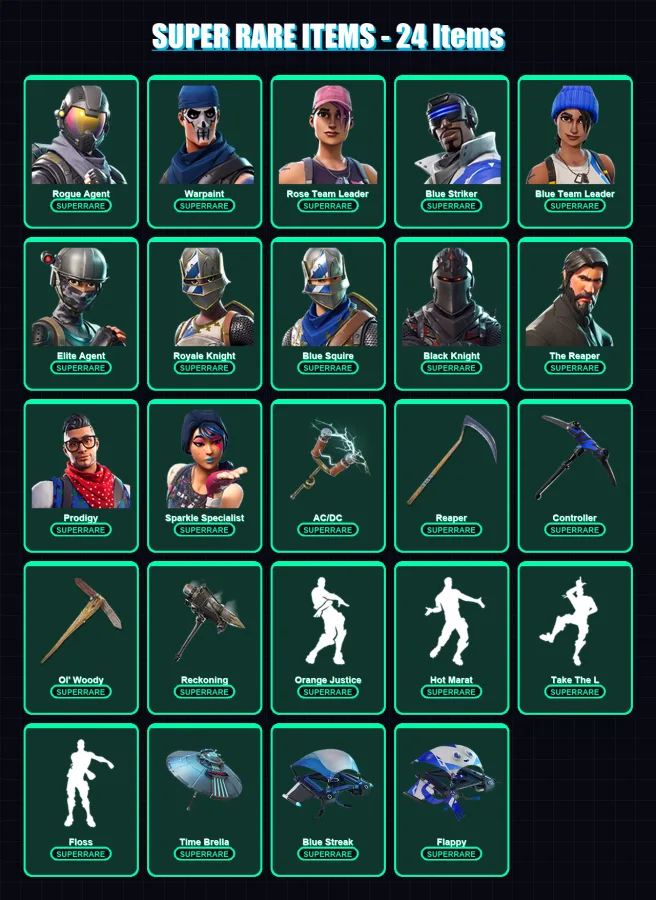[PS4/PS5/XBOX/PC] | Rogue Agent | Warpaint | Rose Team Leader | 134 skin | Lv1929 — Fortnite account