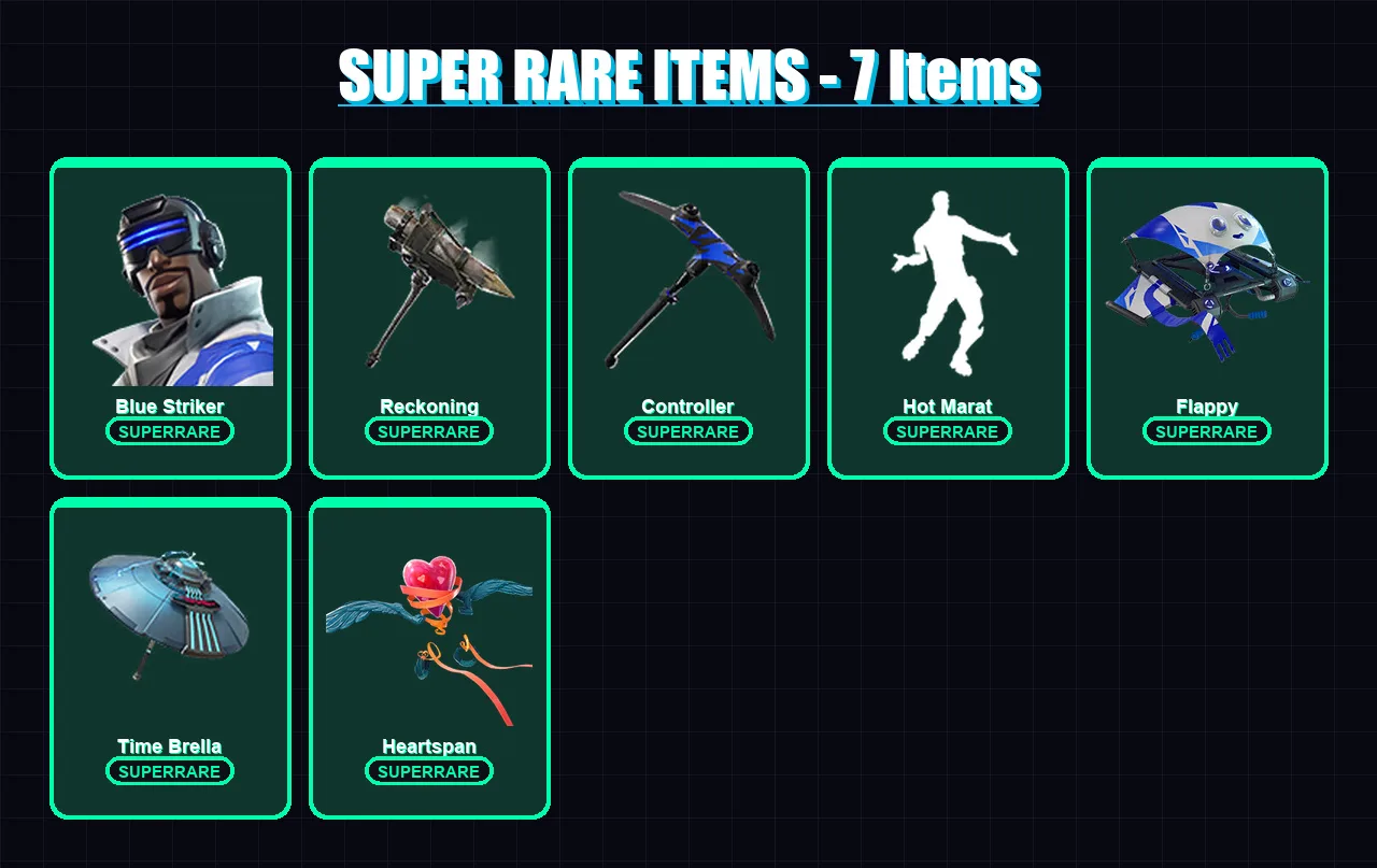 [PC/XBOX/PSN] | Blue Striker | Singularity | Luxe | Catalyst | Spectra Knight | 76 skin | 67 pickaxe | 67 emote | 74 glider | Lv849