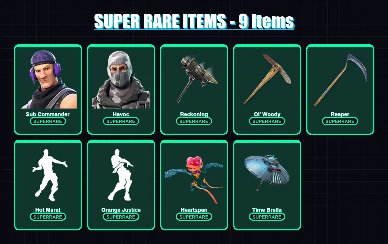 [PC/XBOX/PSN] | Sub Commander | Havoc | Ragnarok | Fade | Drift | 77 skin | 80 pickaxe | 91 emote | 84 glider | Lv1410 — Fortnite account