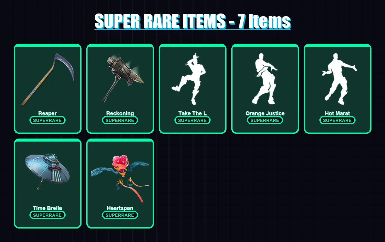 [PC/XBOX/PSN] | Luxe | Omega | Ronin | Blackheart | The Foundation | 117 skin | 85 pickaxe | 89 emote | 99 glider | Lv1266
