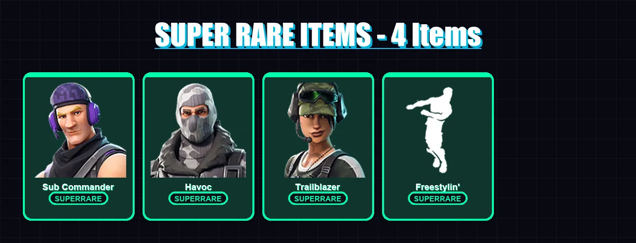 [PC/XBOX/PSN] | Sub Commander | Havoc | Trailblazer | Hades | Zeus | 145 skin | 139 pickaxe | 115 emote | 77 glider | Lv1423