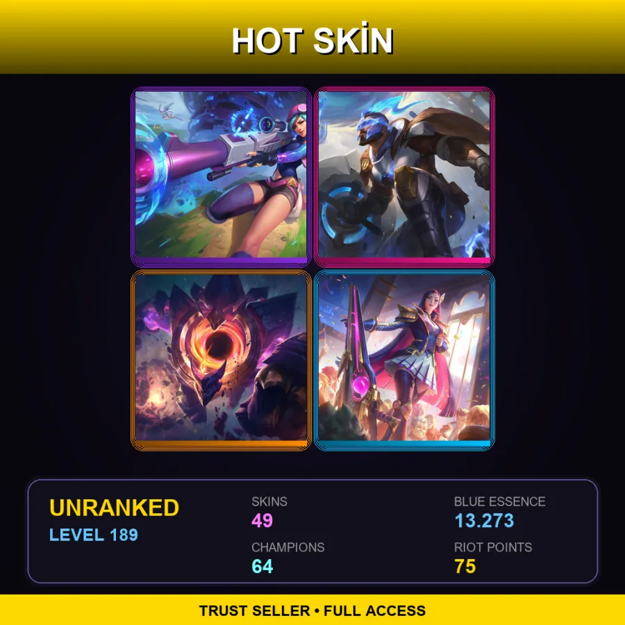 LAN | Lv189 | Unranked | 49 Skin | 64 Champ — Spirit Blossom Cassiopeia