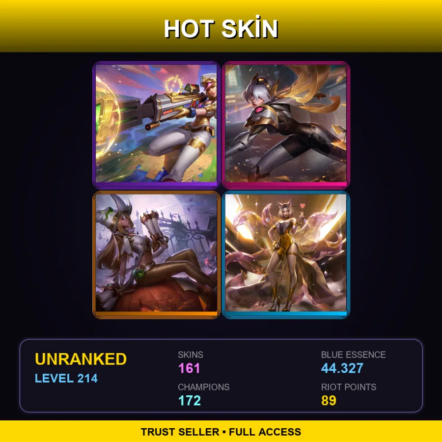 SG | Lv214 | Unranked | 161 Skin | 172 Champ — Bioforge Darius