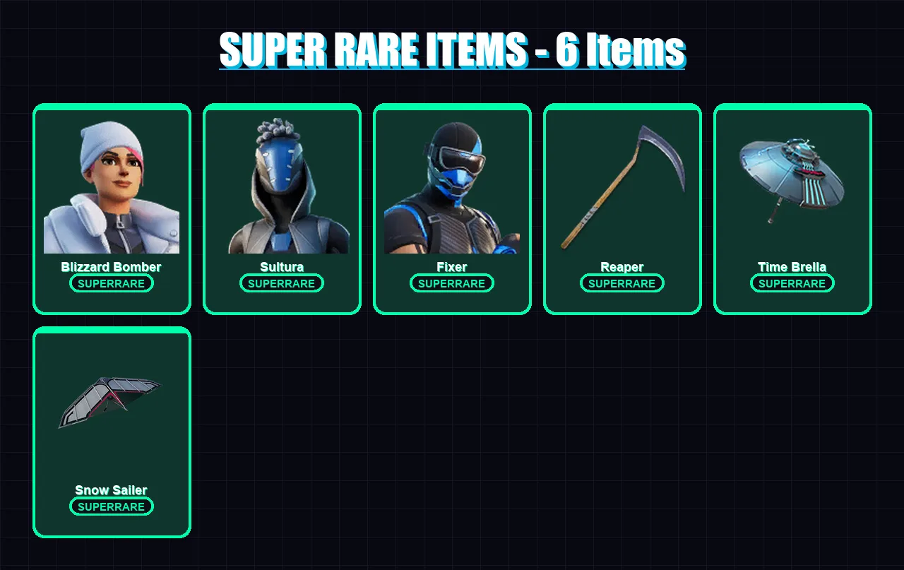 [PS4/PS5/PC] | Blizzard Bomber | Sultura | Fixer | Spectra Knight | Eternal Knight | 105 skin | 174 pickaxe | 125 emote | 140 glider | Lv2621