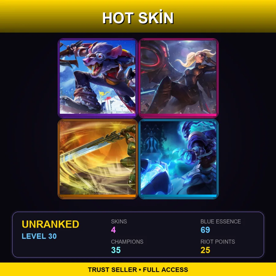 LAS | Lv30 | Unranked | 4 Skin | 35 Champ — Whistler Village Twitch
