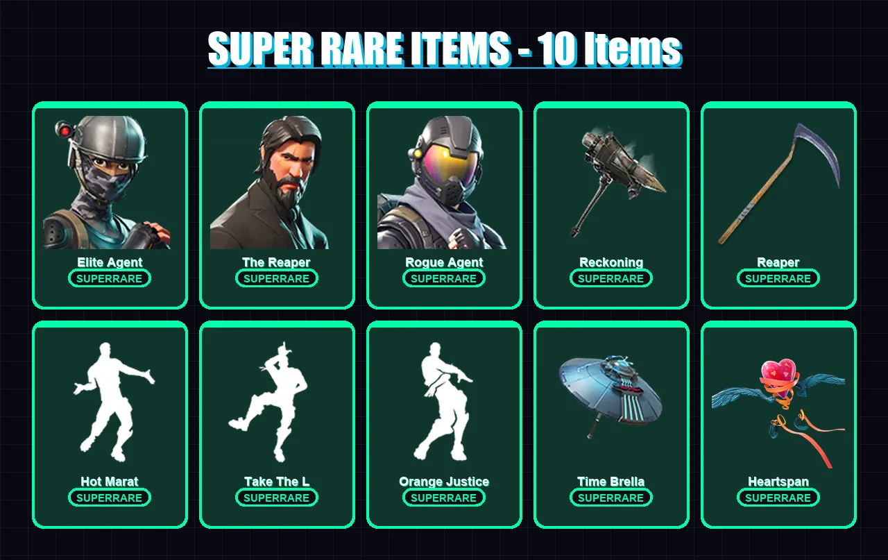 [PC/PSN] | Elite Agent | The Reaper | Rogue Agent | Lynx | Luxe | 87 skin | 98 pickaxe | 76 emote | 98 glider | Lv1488