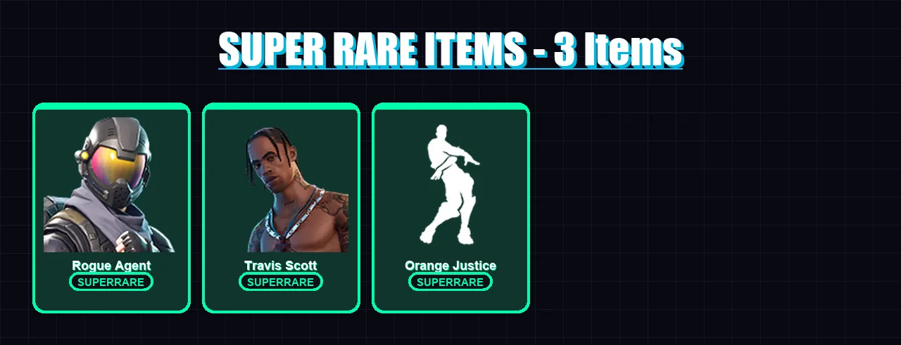 [PC/XBOX/PSN] | Rogue Agent | Travis Scott | Omega | The Visitor | Carbide | 17 skin | 9 pickaxe | 23 emote | 15 glider | Lv294 — Fortnite account