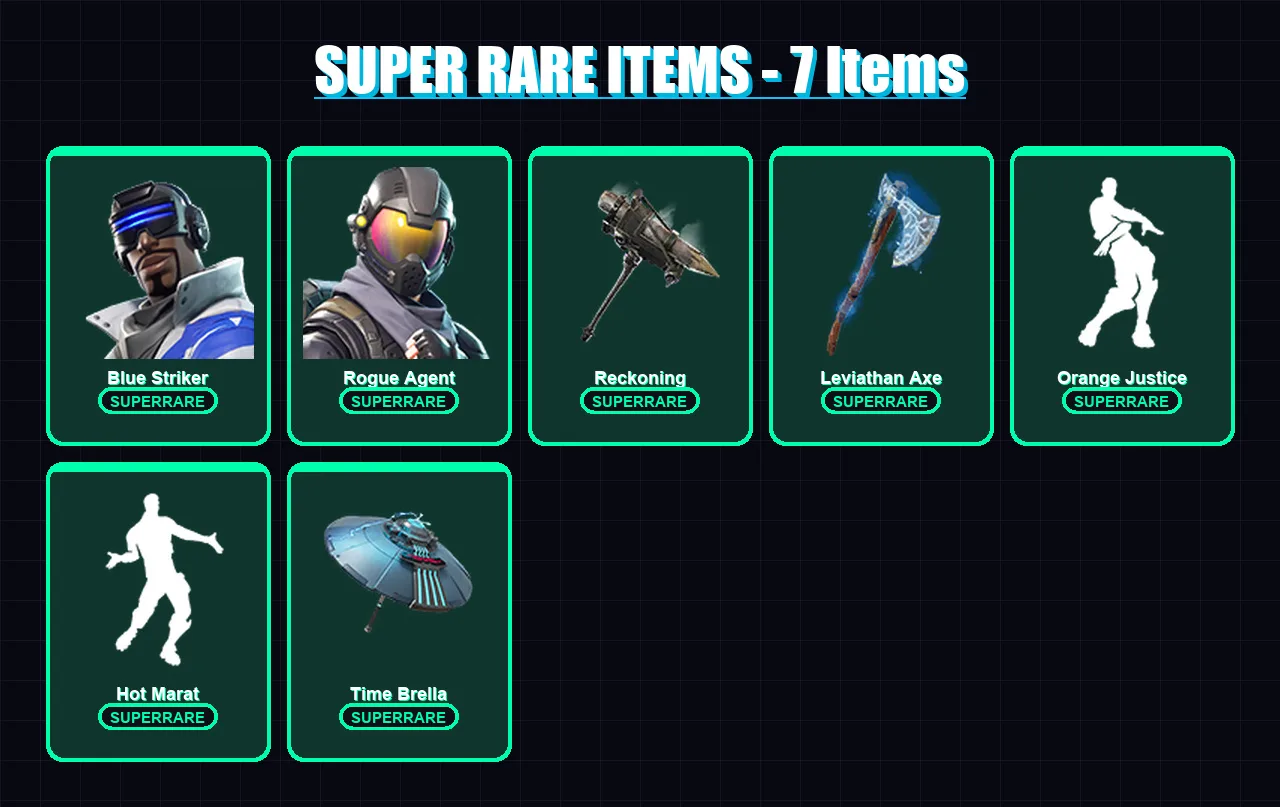[PC/PSN] | Blue Striker | Rogue Agent | Calamity | Menace | Ragnarok | 92 skin | 153 pickaxe | 116 emote | 125 glider | Lv2761