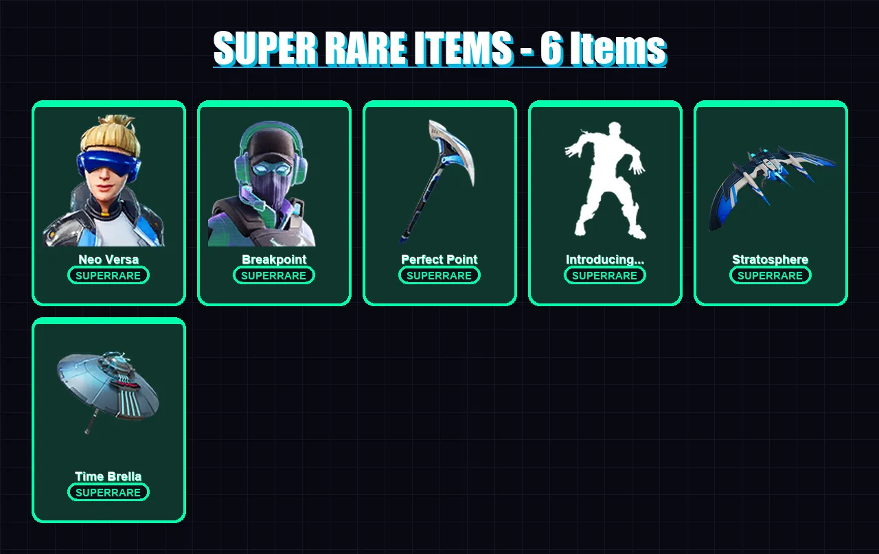 [PC] | Neo Versa | Breakpoint | Molten Valkyrie | Catalyst | Fade | 94 skin | 100 pickaxe | 125 emote | 99 glider | Lv1374