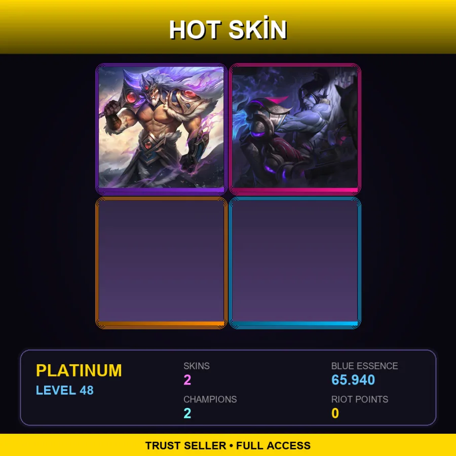 EUW | Lv48 | Platinum | 2 Skin | 2 Champ — LoL account