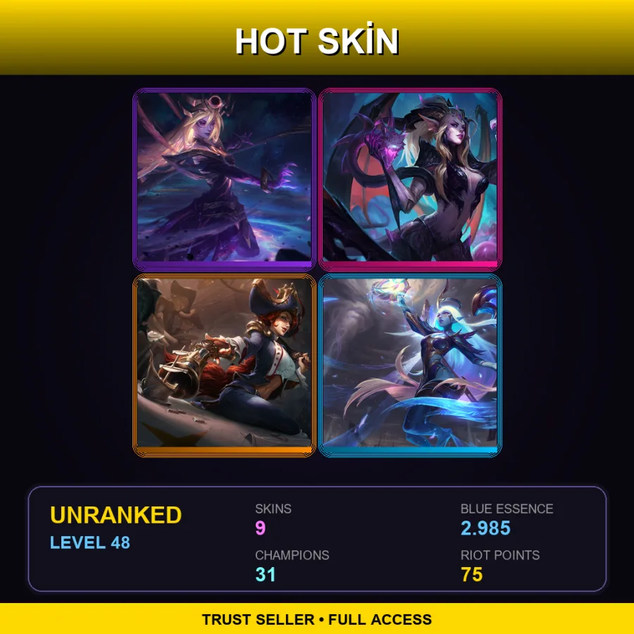 BR | Lv48 | Unranked | 9 Skin | 31 Champ