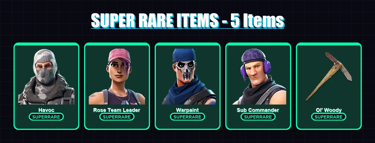 [PC/XBOX/PSN] | Havoc | Rose Team Leader | Warpaint | Sub Commander | Mission Specialist | 7 skin | 8 pickaxe | 4 emote | 9 glider | Lv27