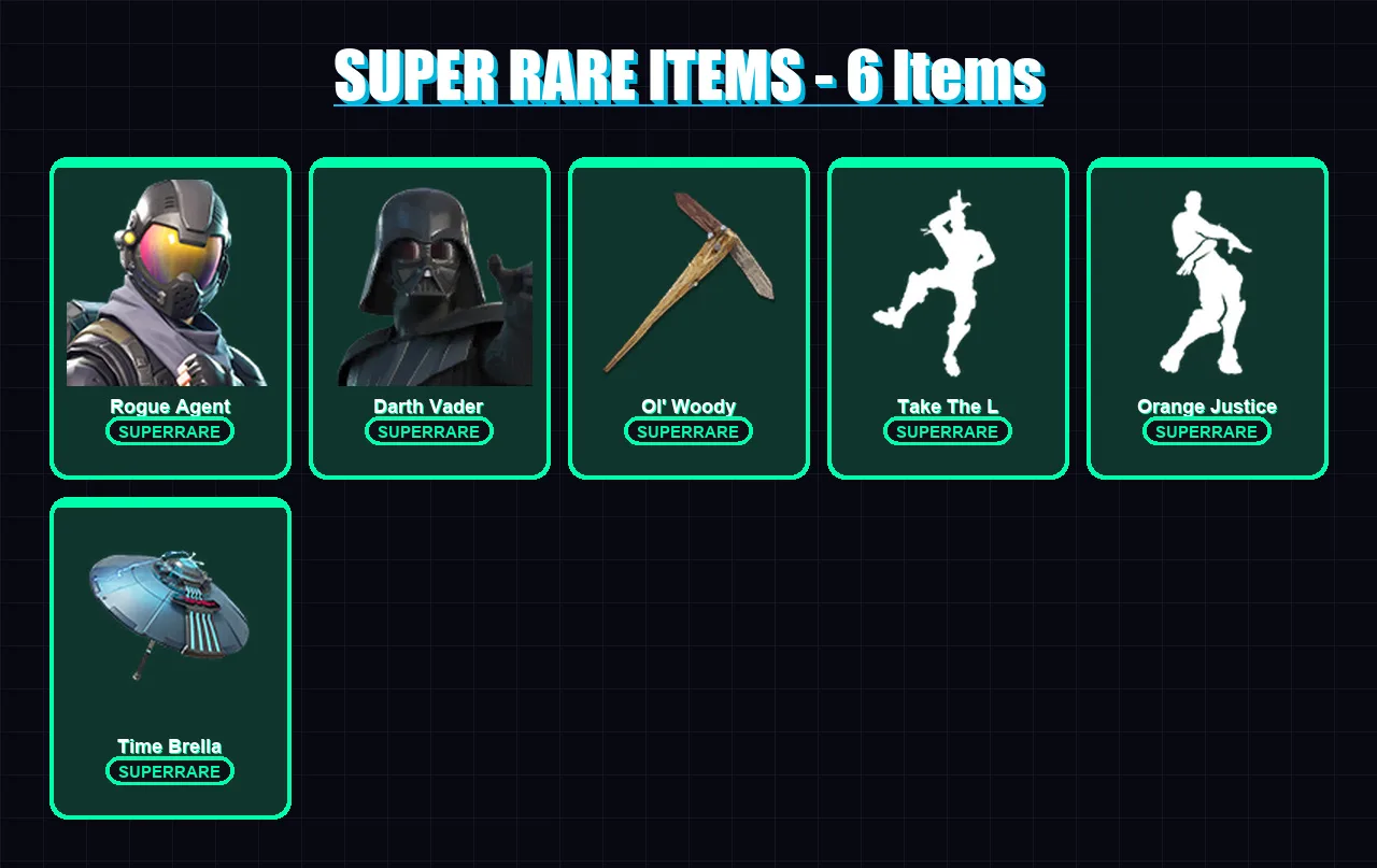 [PC/PSN] | Rogue Agent | Darth Vader | Sky Stalker | Snap | Ravage | 42 skin | 46 pickaxe | 45 emote | 43 glider | Lv576