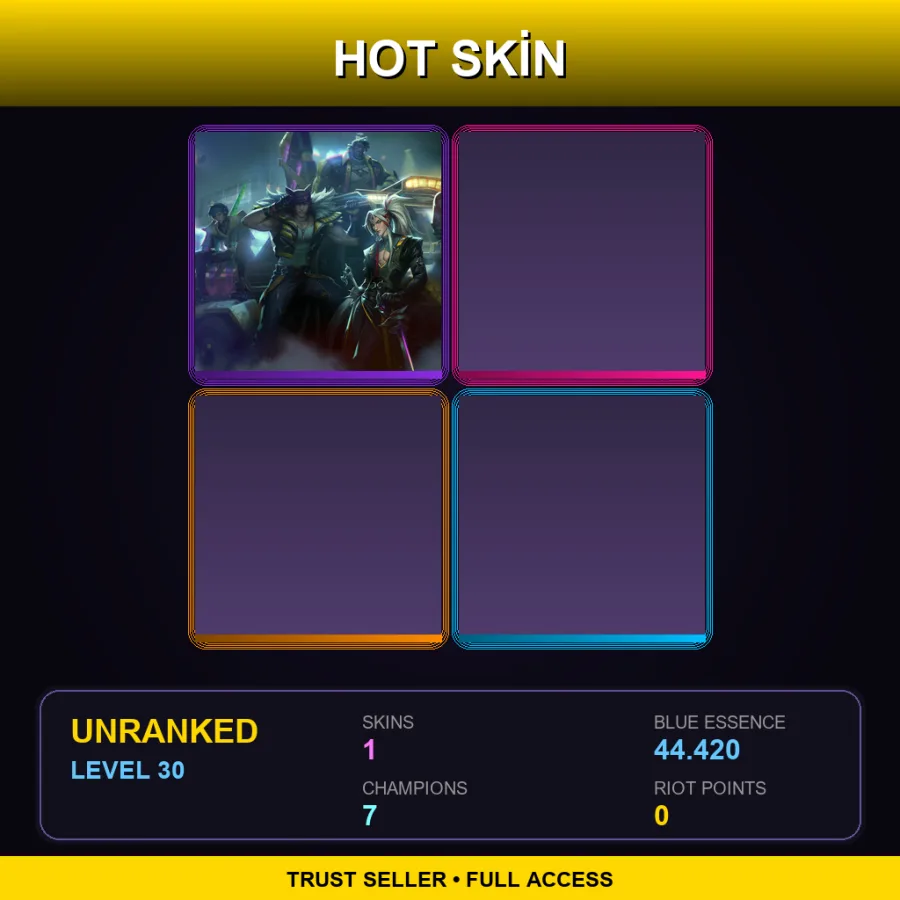NA | Lv30 | Unranked | 1 Skin | 7 Champ — Unranked / Smurf League of Legends