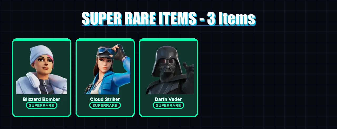 [PS4/PS5/XBOX/PC] | Blizzard Bomber | Cloud Striker | Darth Vader | 69 skin | Lv1769 — Fortnite account