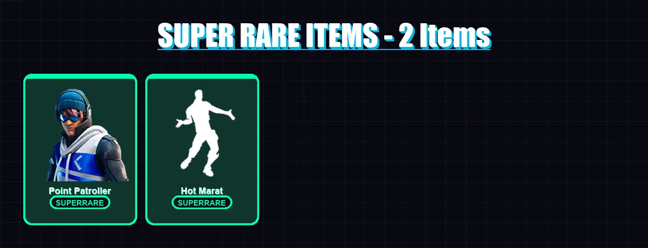 [PS4/PS5/XBOX/PC] | Point Patroller | Blackheart | Ruin | Zenith | The Prisoner | 41 skin | 45 pickaxe | 56 emote | 48 glider | Lv587