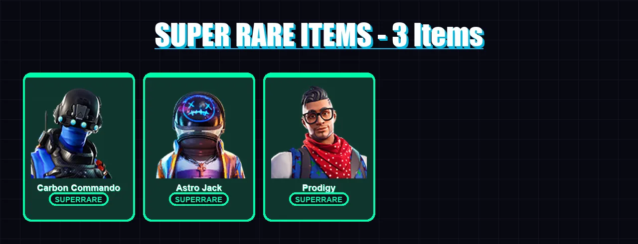 [PS4/PS5/XBOX/PC] | Carbon Commando | Astro Jack | Prodigy | The Ice King | Singularity | 77 skin | 68 pickaxe | 55 emote | 61 glider | Lv894