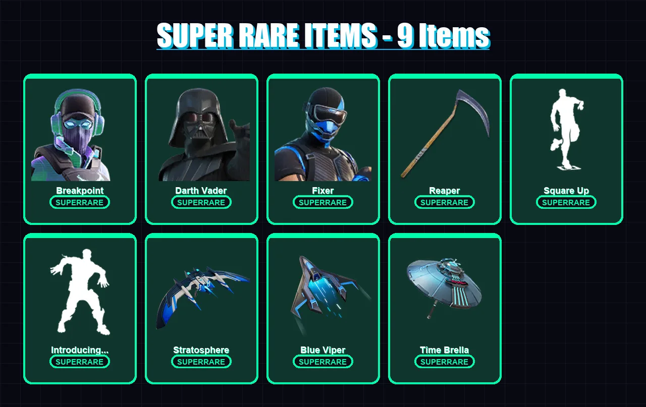 [PC] | Breakpoint | Darth Vader | Fixer | Eternal Knight | Midas | 213 skin | 223 pickaxe | 177 emote | 168 glider | Lv2567 — Fortnite account