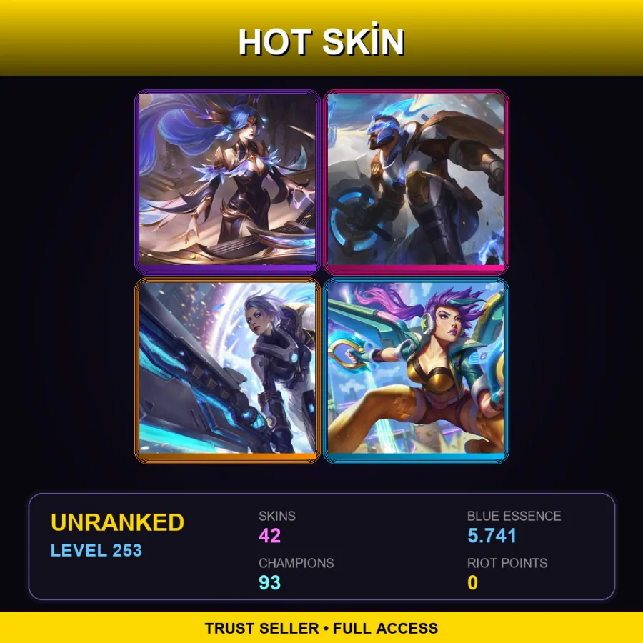 LAS | Lv253 | Unranked | 42 Skin | 93 Champ — Valkyrie Leona