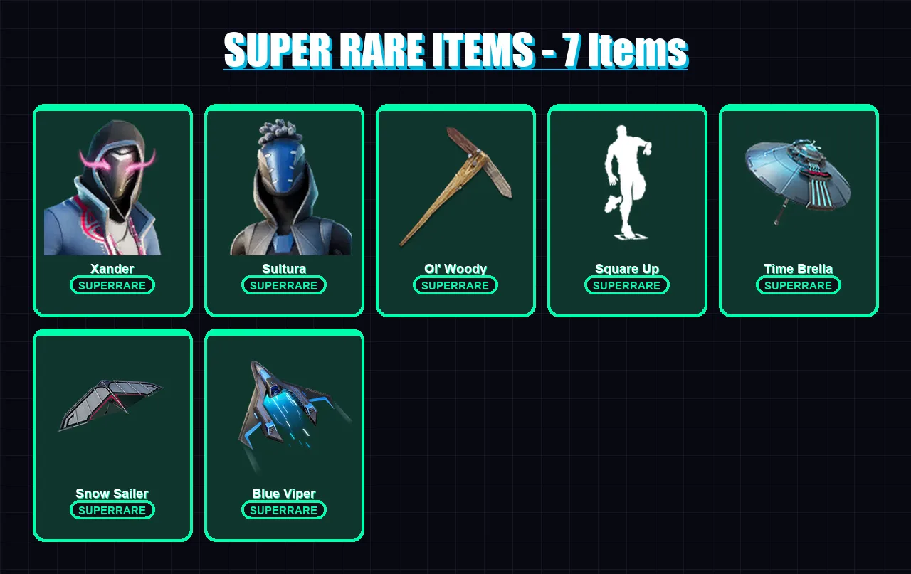 [PS4/PS5/XBOX/PC] | Xander | Sultura | Kymera | Fade | Mecha Cuddle Master | 138 skin | 206 pickaxe | 156 emote | 153 glider | Lv2901