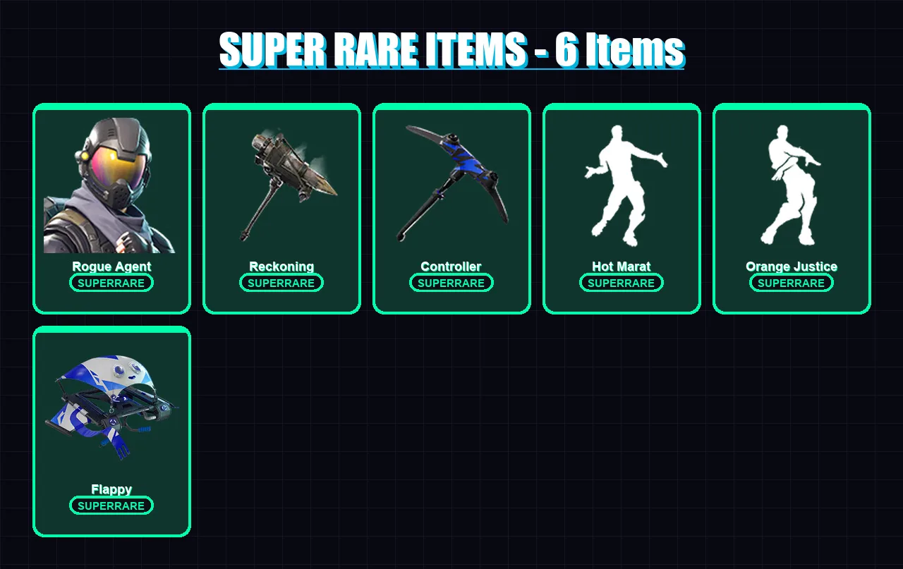 [PC/XBOX] | Rogue Agent | Carbide | Calamity | Drift | Giddy-up | 15 skin | 13 pickaxe | 17 emote | 16 glider | Lv228