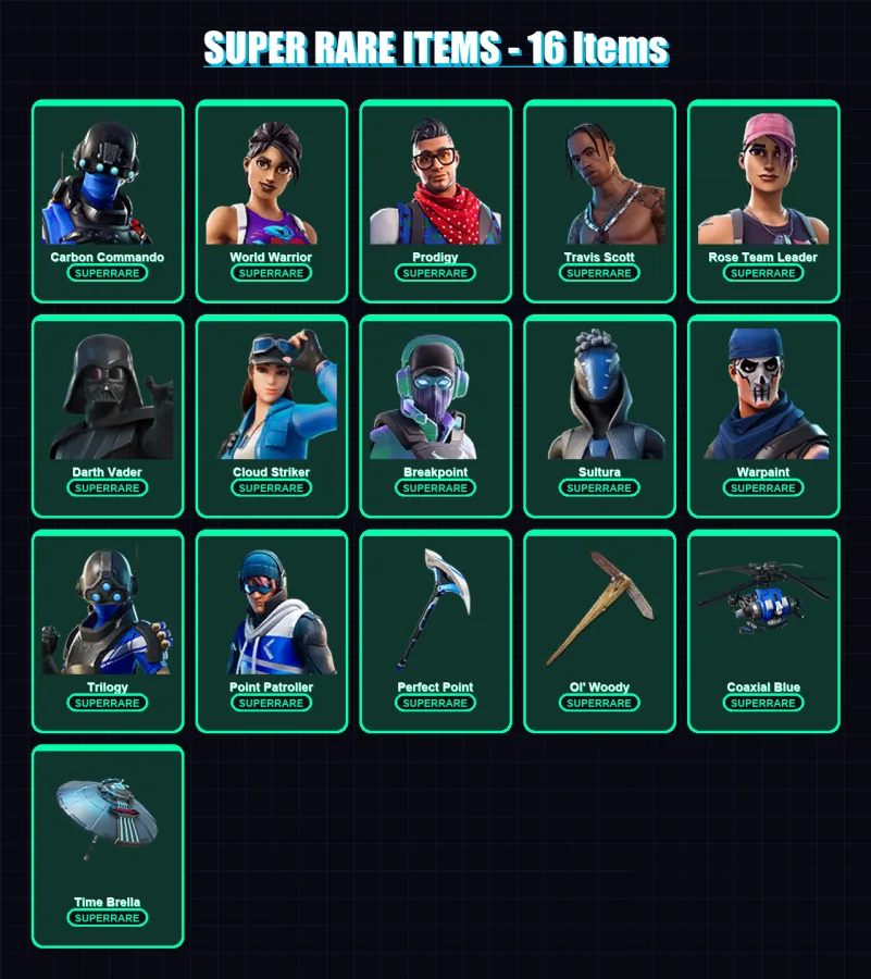 [PS4/PS5/XBOX/PC] | Carbon Commando | World Warrior | Prodigy | 180 skin | Lv2058