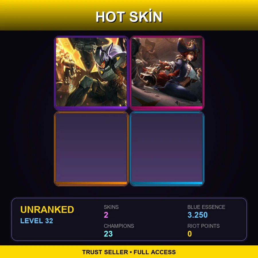 LAS | Lv32 | Unranked | 2 Skin | 23 Champ