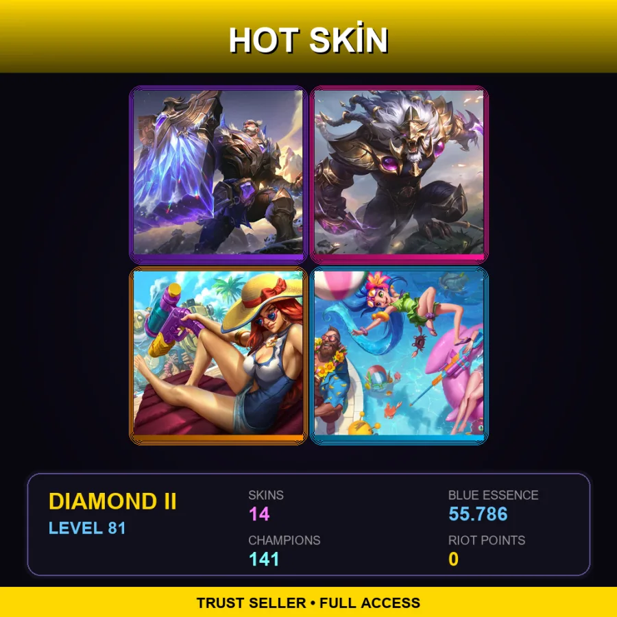 VN | Lv81 | Diamond II | 14 Skin | 141 Champ