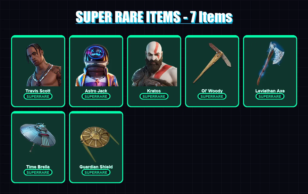 [PC] | Travis Scott | Astro Jack | Kratos | Deadpool | Joey | 81 skin | 94 pickaxe | 81 emote | 85 glider | Lv1159 — Fortnite account