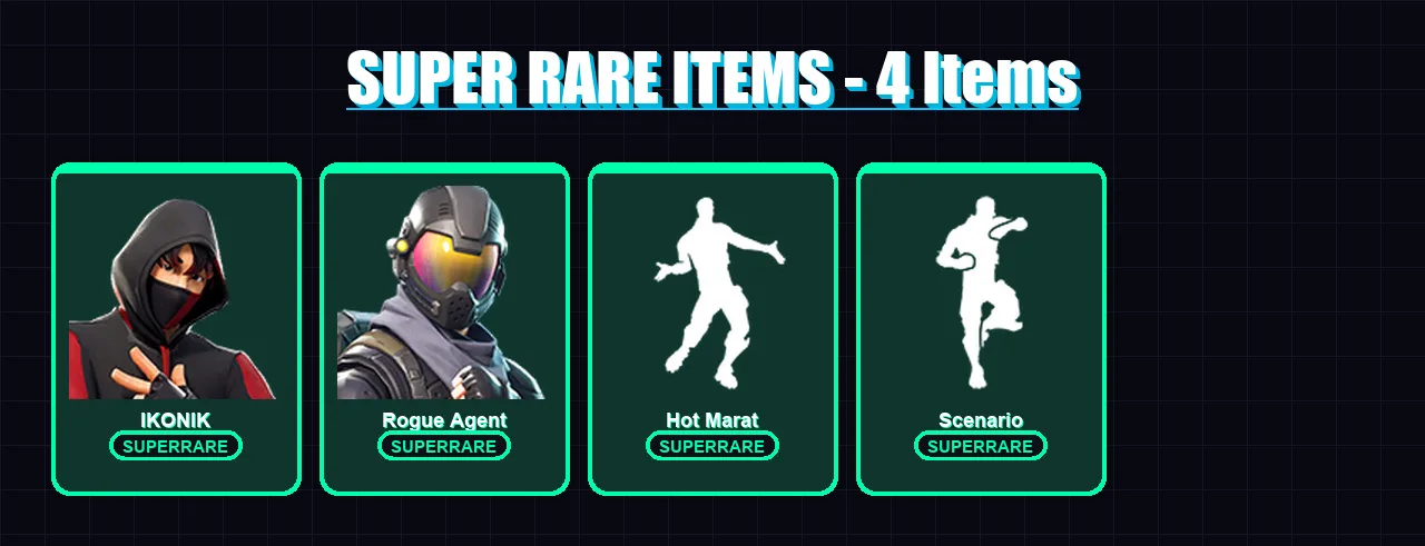 [PC] | IKONIK | Rogue Agent | Ruin | The Ice King | Blackheart | 52 skin | 65 pickaxe | 57 emote | 69 glider | Lv880