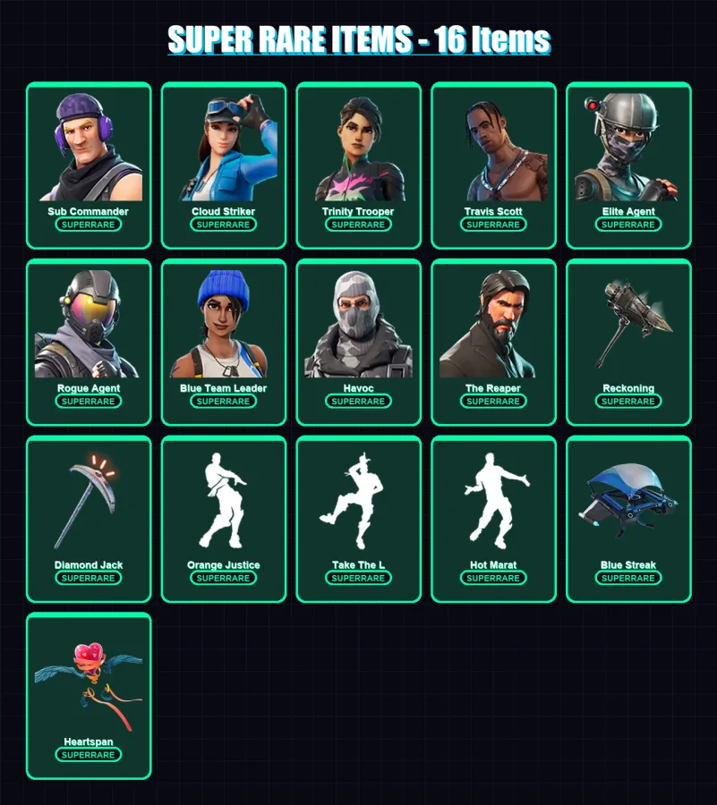 [PS4/PS5/XBOX/PC] | Sub Commander | Cloud Striker | Trinity Trooper | 154 skin | Lv1019
