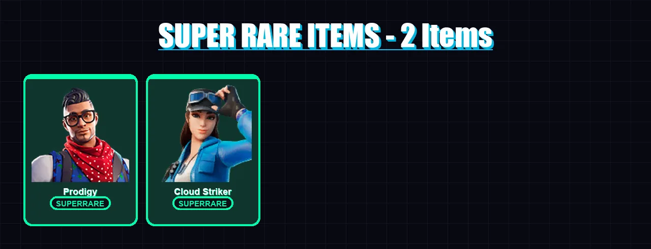 [PC/XBOX] | Prodigy | Cloud Striker | Torin | The Foundation | Ronin | 25 skin | 31 pickaxe | 21 emote | 27 glider | Lv332