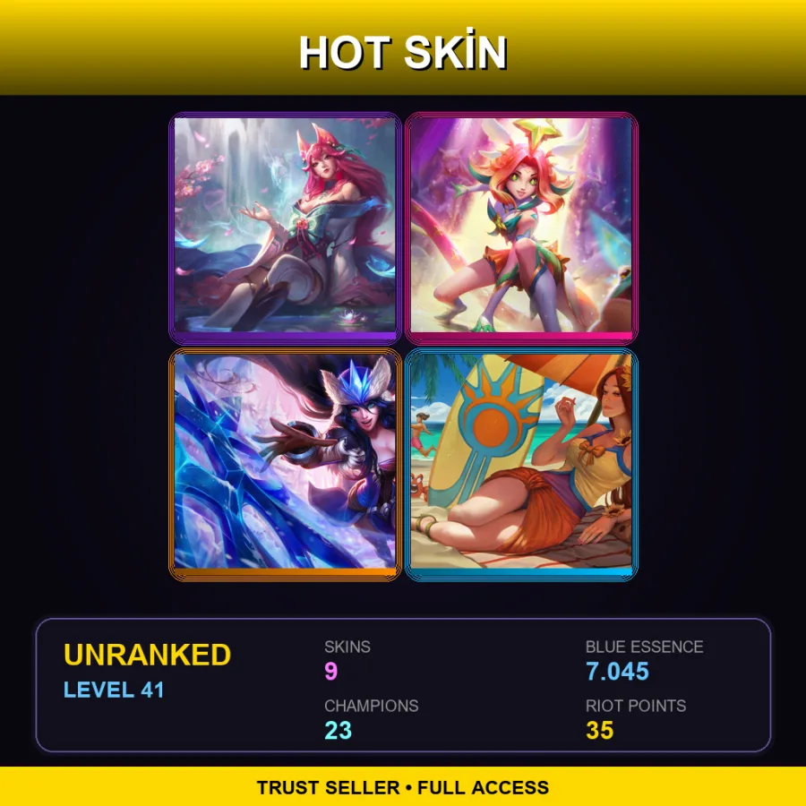 EUW | Lv41 | Unranked | 9 Skin | 23 Champ — Bewitching Neeko