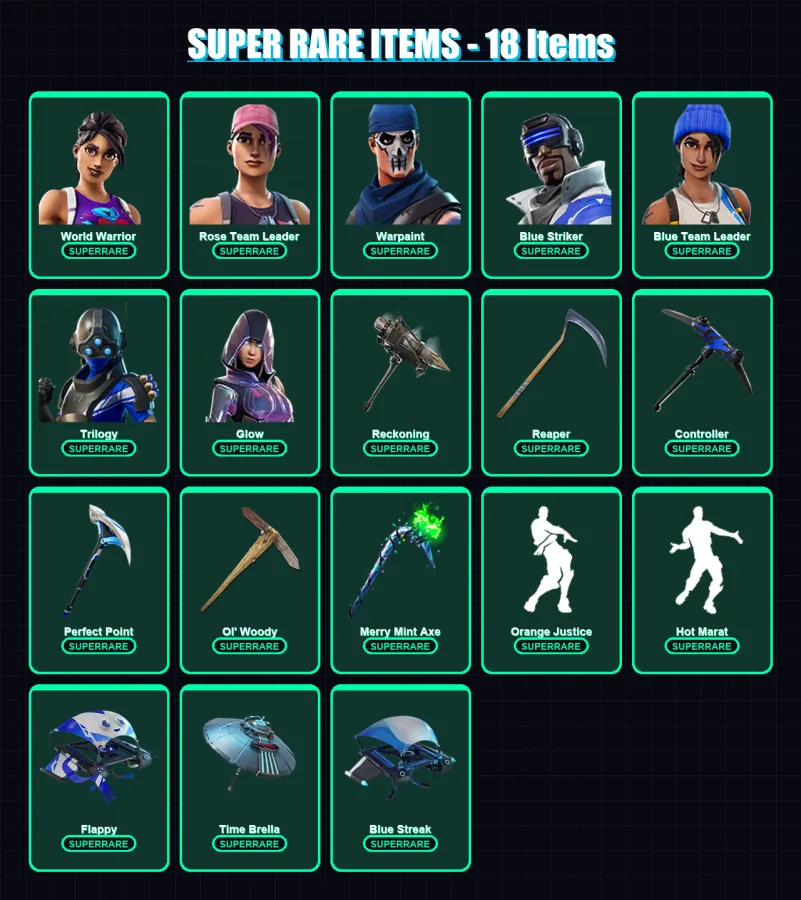 [PS4/PS5/PC] | World Warrior | Rose Team Leader | Warpaint | 142 skin | Lv1930