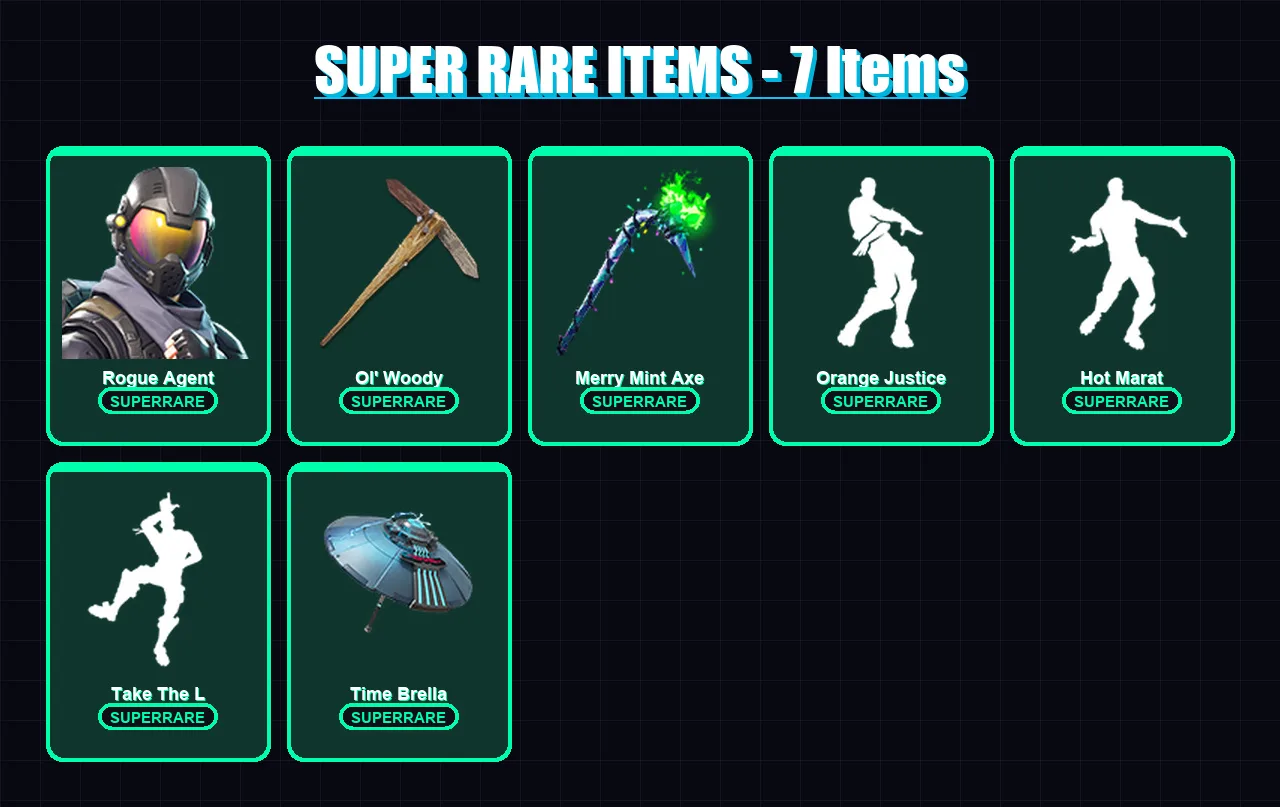 [PC/PSN] | Rogue Agent | Lynx | Dark Voyager | Blackheart | Hybrid | 41 skin | 91 pickaxe | 80 emote | 90 glider | Lv1579