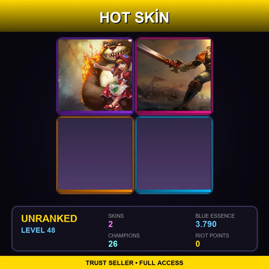 LAS | Lv48 | Unranked | 2 Skin | 26 Champ