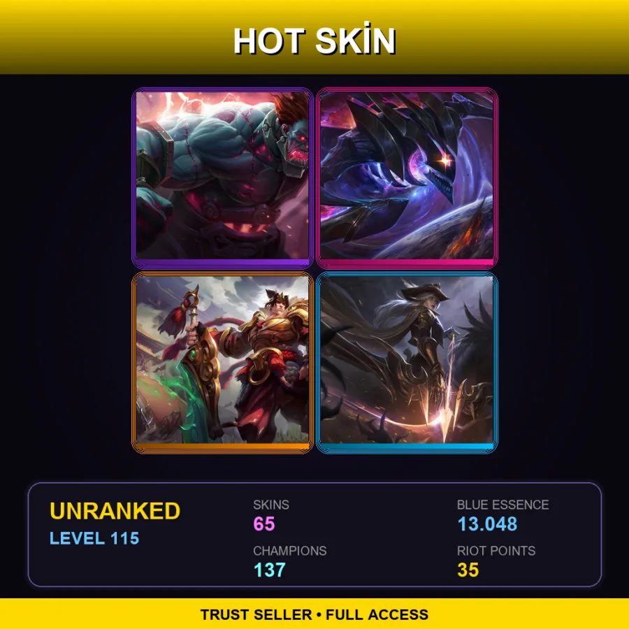 EUNE | Lv115 | Unranked | 65 Skin | 137 Champ — Skt T1 Nami