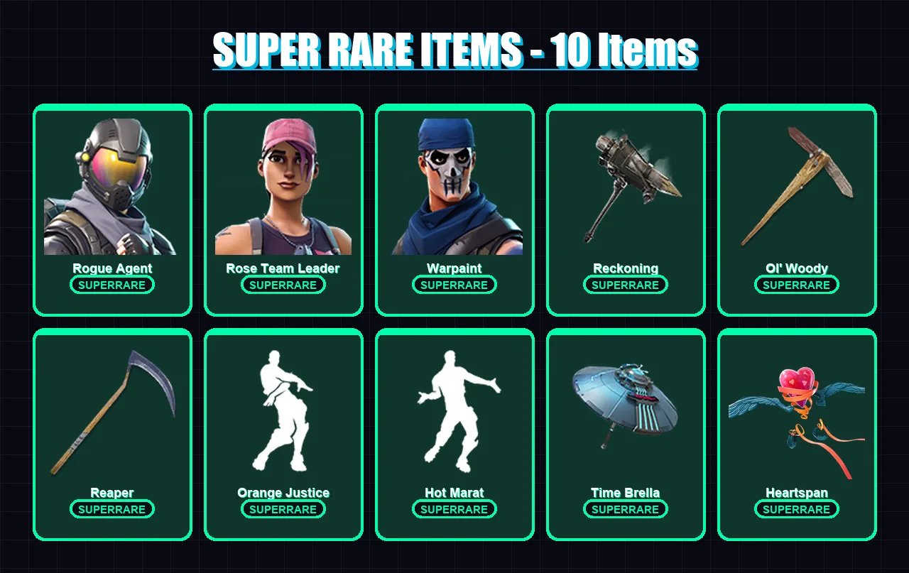 [PC/XBOX/PSN] | Rogue Agent | Rose Team Leader | Warpaint | The Prisoner | Catalyst | 189 skin | 205 pickaxe | 192 emote | 199 glider | Lv2661