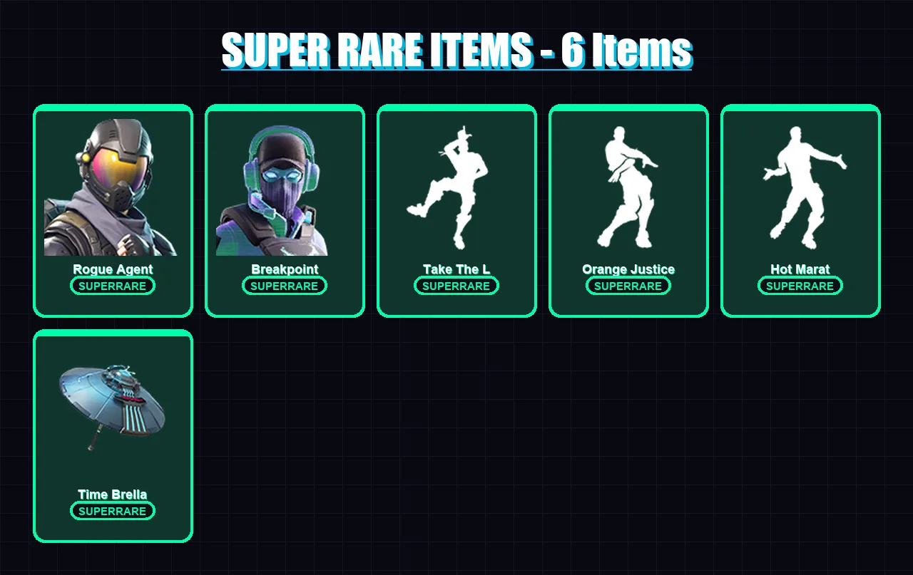 [PC/XBOX/PSN] | Rogue Agent | Breakpoint | Omega | Fade | Catalyst | 36 skin | 43 pickaxe | 68 emote | 58 glider | Lv999 — Fortnite account